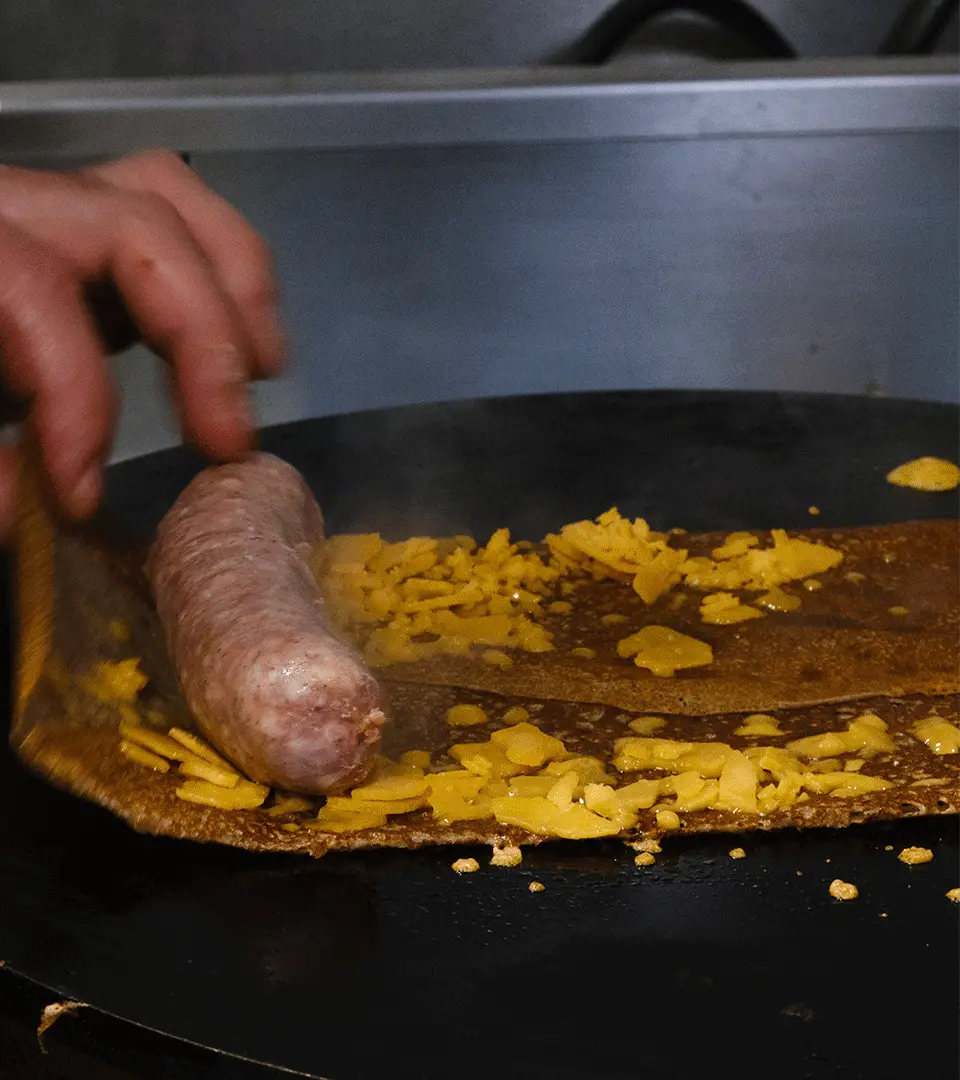 Krügen, crêperie bigoudène, la garniture sur le billig, RAAD Studio de Création