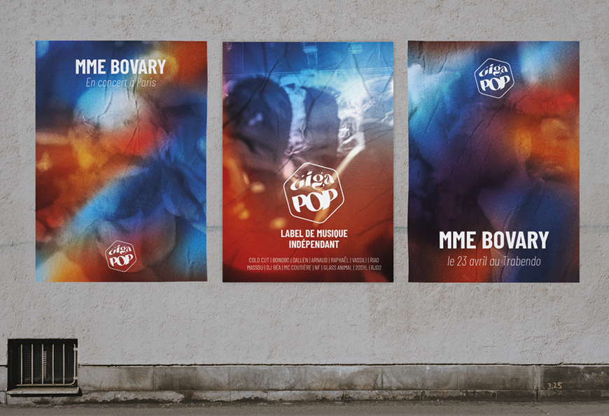 Identité du label Giga Pop par RAAD Paris