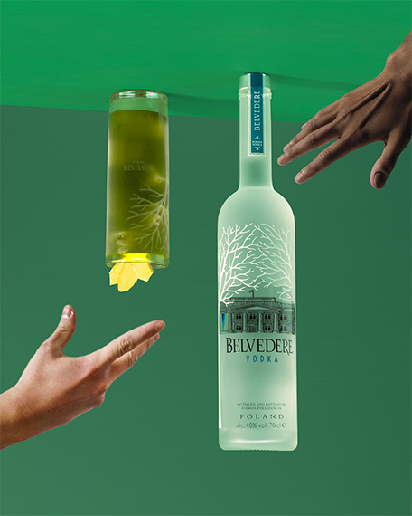 Unexpected Beauty Shoot produit par RAAD pour Belvedere Vodka Creation contenu Social