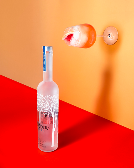 Unexpected Beauty Shoot produit par RAAD pour les réseaux sociaux de Belvedere Vodka Creation contenu Social