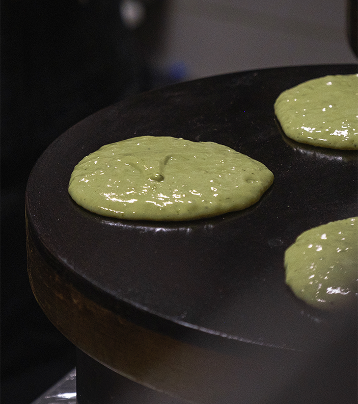 Pancake Matcha photographie culinaire